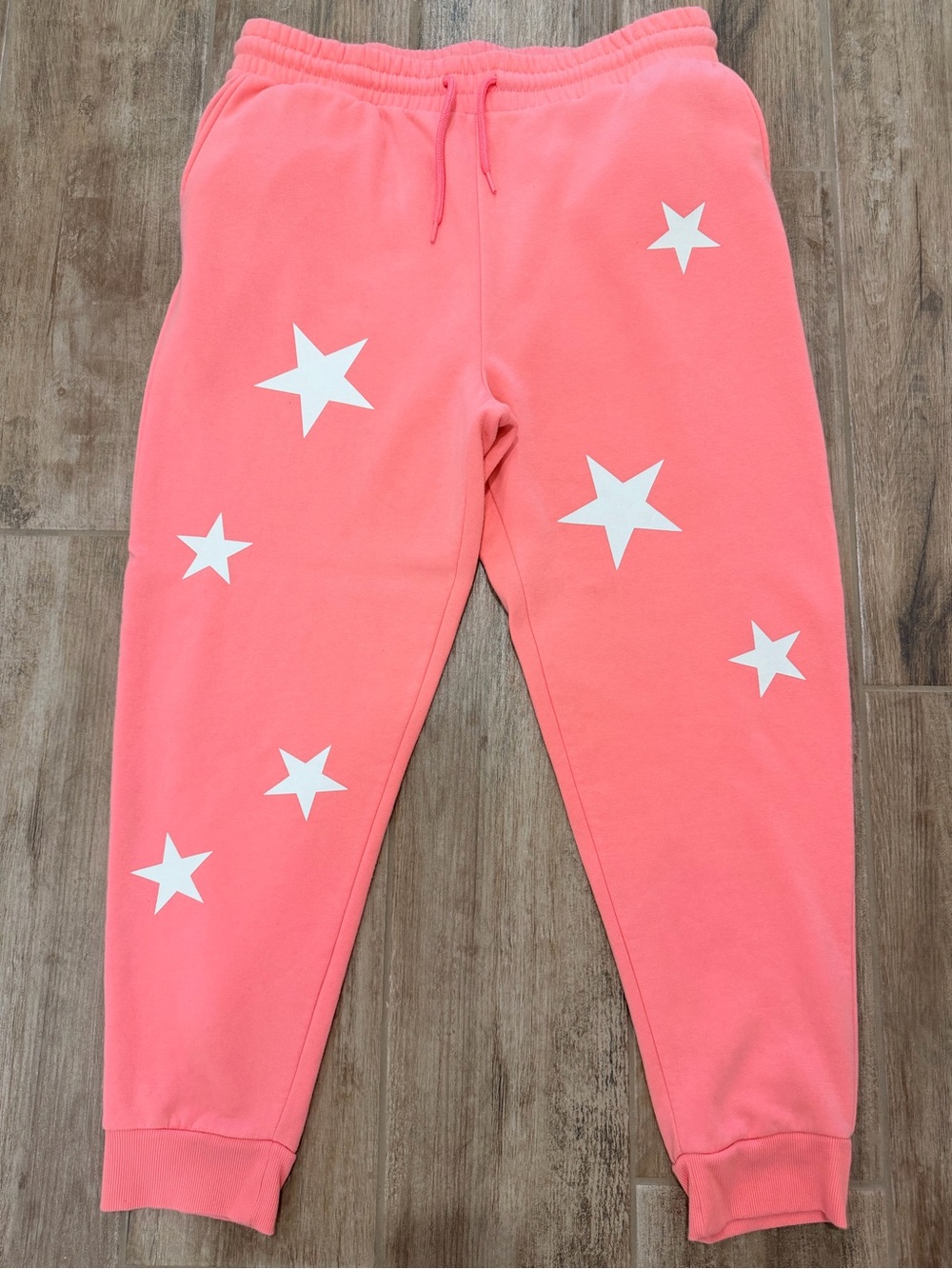 Zenana Women’s Pink Star Print Joggers 2X